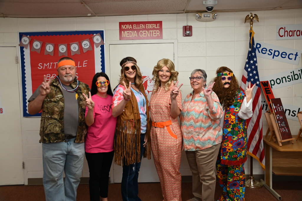 teachers dressed as hippies 