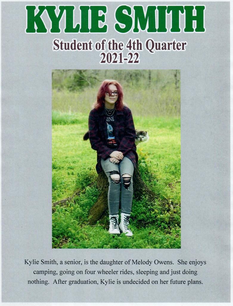 Student of the 4th Quarter